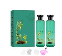 Tintura per capelli con olio essenziale botanico a lunga durata, set di tinture per capelli a lunga durata dalla formula delicata per copertura grigia, colore per capelli nutriente (Brown)