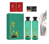 Tintura per capelli con olio essenziale botanico a lunga durata, set di tinture per capelli a lunga durata dalla formula delicata, tinta per capelli a base vegetale per copertura grigia (Black)