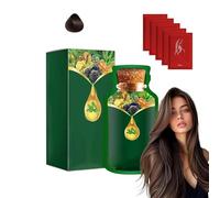 Tintura per capelli delicata a base vegetale a uso rapido, Shampoo per tinta naturale e a lunga durata, Estratto vegetale puro per capelli grigi Tintura a bolle colorate (Chestnut Brown)