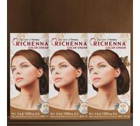 Tintura per capelli RICHENNA Color Cream con henné #6N Light Chestn Korean Co...