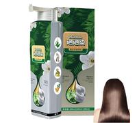 Tintura per capelli vegetale naturale 100 ml a bolle colorante per capelli a base di pianta basata per il colore di copertura grigio per uomini donne tintura crema dolce sicuro per il cuoio capelluto