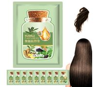 Tintura per capelli vegetali a bolle, 10pcs botanico a bolle tintura tintura shampoo per le donne uomini, marrone castagne