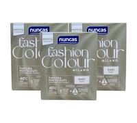 Tintura per Tessuti, Utilizzabile sia a Mano che in Lavatrice, Formula attiva già a 40°, con Detergente Post Trattamento, Disponibile in Varie Colorazioni, 180gr+75ml (Kaki, 3 Unità)