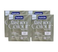 Tintura per Tessuti, Utilizzabile sia a Mano che in Lavatrice, Formula attiva già a 40°, con Detergente Post Trattamento, Disponibile in Varie Colorazioni, 180gr+75ml (Kaki, 4 Unità)