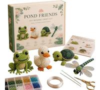 Tiny 3D Beaded Animal DIY Kit, Cute Bird & Animal Beading Craft Set with 4 Cute Designs, 3D Animals Themed Beadwork Kit for Beginners & Craft Enthusiasts, with Instructions (#C)