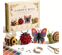 Tiny 3D Beaded Animal DIY Kit, Cute Bird & Animal Beading Craft Set with 4 Cute Designs, 3D Animals Themed Beadwork Kit for Beginners & Craft Enthusiasts, with Instructions (#E)