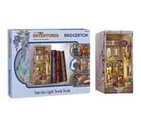 Revell Tiny Adventures Tiny Adventures - Bridgerton Into the Light Book Nook - con illuminazione a LED, miniatura 3D fai da te in legno