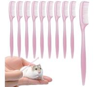 Tiny Animal Hair - 10 Piece Hamster Ferret for Rabbit Brush Set | Sensitive Skin Friendly with Pet Hair Comb Kit, Indoor Coat Care and Daily, Cleaning Accessories for Small Pets Grooming Tools