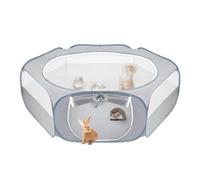 Tiny Animals Playpen, Mobile Outdoor Esercizio Gabbia, Animale Gabbia Tenda | This portable outdoor exercise cage tent pen gives foldable fence play space for guinea pig and chick cats.