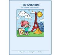 Tiny Architects: Big Visuals of World Wonders: Fun Shape Quests and Bold Coloring Pages for Kids Ages 3-8