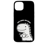 Tiny Arms Big Heart Dino - Simpatico design per San Valentino per bambini Custodia per iPhone 15 Plus