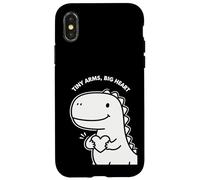 Tiny Arms Big Heart Dino - Simpatico design per San Valentino per bambini Custodia per iPhone X/XS