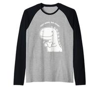 Tiny Arms Big Heart Dino - Simpatico Design per San Valentino per Bambini Maglia con Maniche Raglan