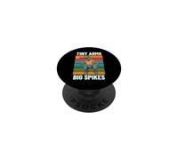 Tiny Arms Big Spikes - Divertente giocatore di pallavolo T-Rex PopSockets PopGrip Adesivo
