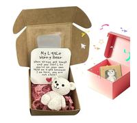 Tiny Bear, Little Pocket Bear Hug, Handmade Keepsake Animal, Soft Miniature Comfort Gift, 2.17x2.17x0.98 Inches, Thoughtful Token for Uplifting Care, Good Luck, Men, Lovers, Friend, Adults, Kids