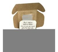 Tiny Bear, mini orso fatto a mano in scatola, animale ricordo fatto a mano per una cura edificante, buona, uomini, amanti, amici, adulti e bambini