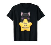 Tiny But Mighty, Maglietta con Bulldog Francese per Gli Amanti dei Cani Maglietta