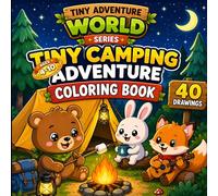 Tiny Camping Adventure Coloring Book for Kids Ages 4-10: Cute Tiny Worlds Full of Fun Adventures to Color!