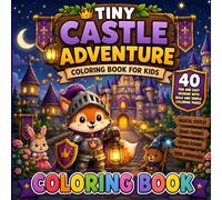 Tiny Castle Adventure Coloring Book for Kids Ages 4-10: 40 Fun and Easy Designs with Bold and Simple Coloring Pages