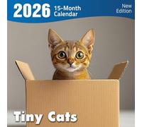Tiny Cats 2026 Calendar: Adorable miniature felines in cute, small spaces