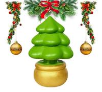 Tiny Christmas Tree Decorations - Mini Resin Cute Figures For Holiday