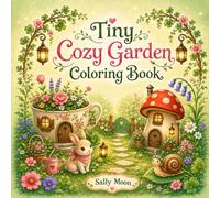 Tiny Cozy Garden Coloring Book: Cute and Relaxing Tiny Garden Scenes with Cozy Flowers, Little Animals, and Magical Garden Moments