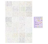 Tiny Decos - Libro di adesivi ritagliati con animali in PET per varie applicazioni artigianali e nail art