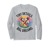 Tiny Details Big Dreams Art Teacher Painter Palette Maglia a Manica