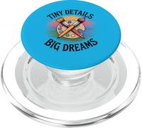 Tiny Details Big Dreams Art Teacher Painter Palette PopSockets PopGrip per MagSafe
