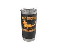 Tiny Dinosaur Big Personality Bearded Dragon Drago Barbuto Bicchiere termico in acciaio inox doppia parete