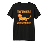 Tiny Dinosaur Big Personality Bearded Dragon Drago Barbuto Maglietta Premium