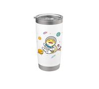 Tiny Dinosaur Kawaii Kids Boys Space Bearded Dragon Lover Bicchiere termico in acciaio inox doppia parete