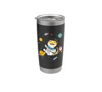 Tiny Dinosaur Kawaii Kids Boys Space Bearded Dragon Lover Bicchiere termico in acciaio inox doppia parete