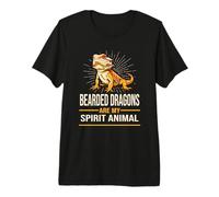 Tiny Dinosaur Spirit Animal Bearded Dragon Lover Maglietta Premium