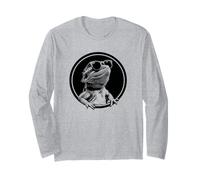 Tiny Dinosaur Sunglasses Logo Bearded Dragon Lover Maglia a Manica