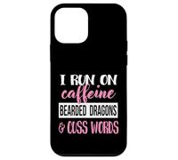 Tiny Dinosaur Womens Run On Caffiene Bearded Dragon Lover Custodia per iPhone 12 mini