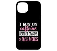 Tiny Dinosaur Womens Run On Caffiene Bearded Dragon Lover Custodia per iPhone 13