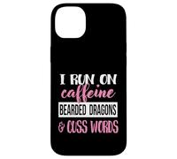 Tiny Dinosaur Womens Run On Caffiene Bearded Dragon Lover Custodia per iPhone 14 Plus