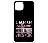 Tiny Dinosaur Womens Run On Caffiene Bearded Dragon Lover Custodia per iPhone 15 Plus