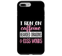 Tiny Dinosaur Womens Run On Caffiene Bearded Dragon Lover Custodia per iPhone 7 Plus/8 Plus