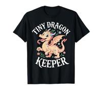 Tiny Dragon Keeper Cute Fantasy Animal Fans Dragon Lover Maglietta