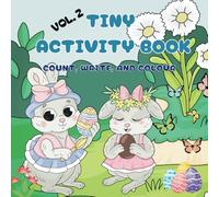 TINY EASTER ACTIVITY BOOK For Kids: Cute Connect The Dots and Write the Words in Colouring Book for children 3-10
