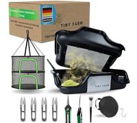 TINY FARM - Premium Trim Bin Set con filtro per polline da 150 micron, ciotola con forbici e rete | Trimming Tray e Dry Sift | Trim Tray | Raccolta Grow | Trim Bowl | Trimbina | Trim Bowl