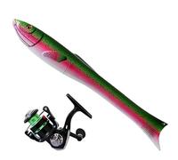Tiny Fishing Rod | Portable Fishing Pole, Pocket Small Angling Rod | for Trolling Casting Camping Hiking Travel Offshore Outdoor Surf Inshore