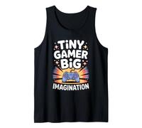 Tiny Gamer Big Dreamer Pixel Style Canotta