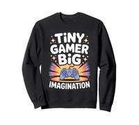 Tiny Gamer Big Dreamer Pixel Style Felpa