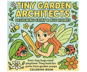 Tiny Garden Architects: Designing Fairy & Bug Homes: A Fun & Educational Coloring Book About Fairies and Bugs For Kids