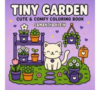 Tiny Garden: Cozy Bold & Easy Coloring Book for Kids and Adults