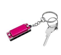 Tiny Harmonica Key Chain | 3.4cm 4 Hole 8 Tone Harmonica | Metal Musical Pendant Necklaces | For Adults Beginners Portable Mini Mouth Organ Gift Accessory