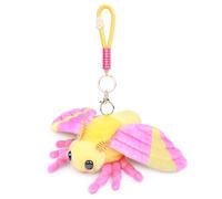 Tiny Heart Portachiavi di Peluche Falena della foglia d'acero, Simulazione Di falena della seta, Imbottitura Morbida, 7in/18cm, Adatto Per Bambini E Amanti Della Fauna Selvatica, rosa